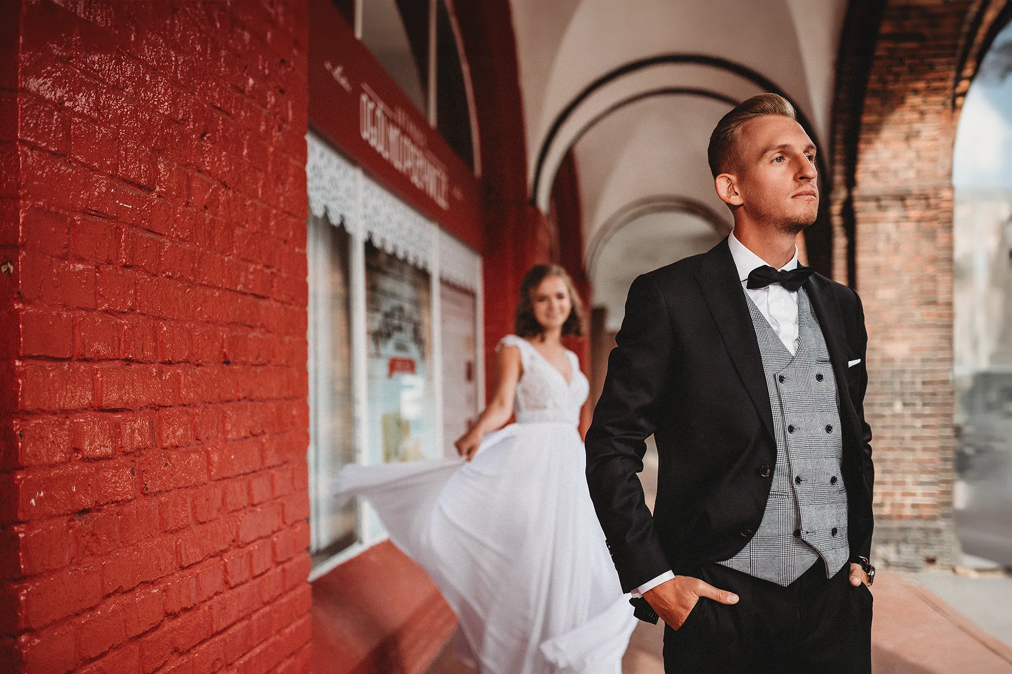 sesja slubna mlodej pary realizowana przez fotografa z Mikołowa